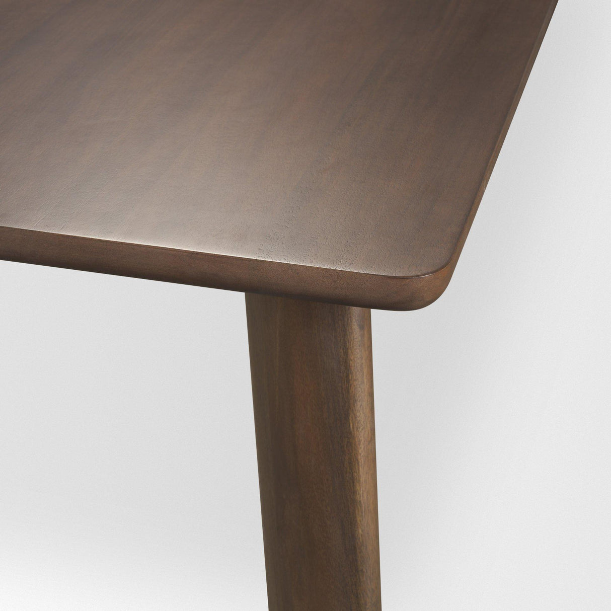 Mercana Jonan Solid Dark Brown Mango Wood Rectangular Dining Table