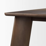 Mercana Jonan Solid Dark Brown Mango Wood Rectangular Dining Table