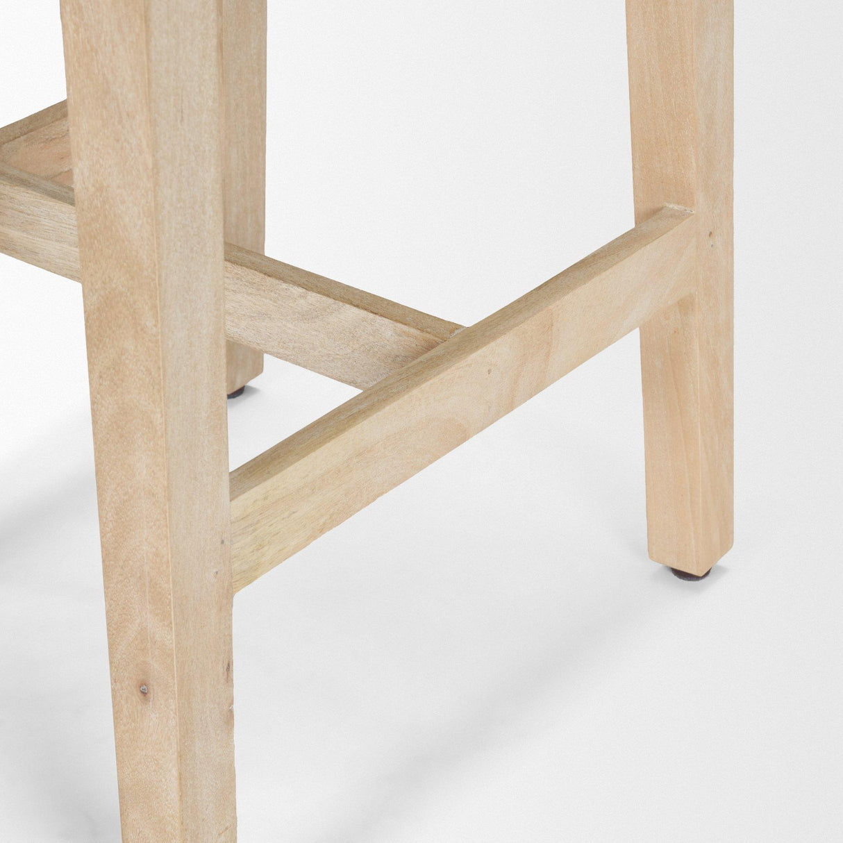 Mercana Colony Light Brown Solid Wood Counter Stool