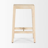 Mercana Colony Light Brown Solid Wood Counter Stool