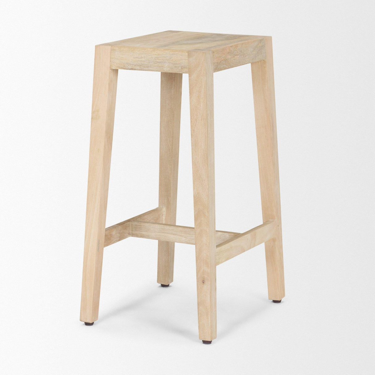 Mercana Colony Light Brown Solid Wood Counter Stool