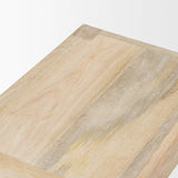 Mercana Colony Light Brown Solid Wood Counter Stool