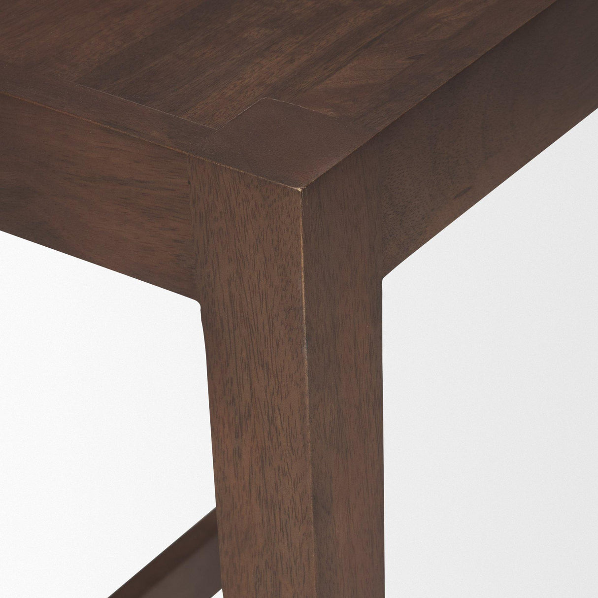 Mercana Colony Medium-Dark Brown Solid Wood Counter Stool