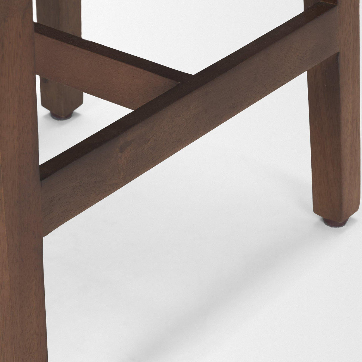 Mercana Colony Medium-Dark Brown Solid Wood Counter Stool