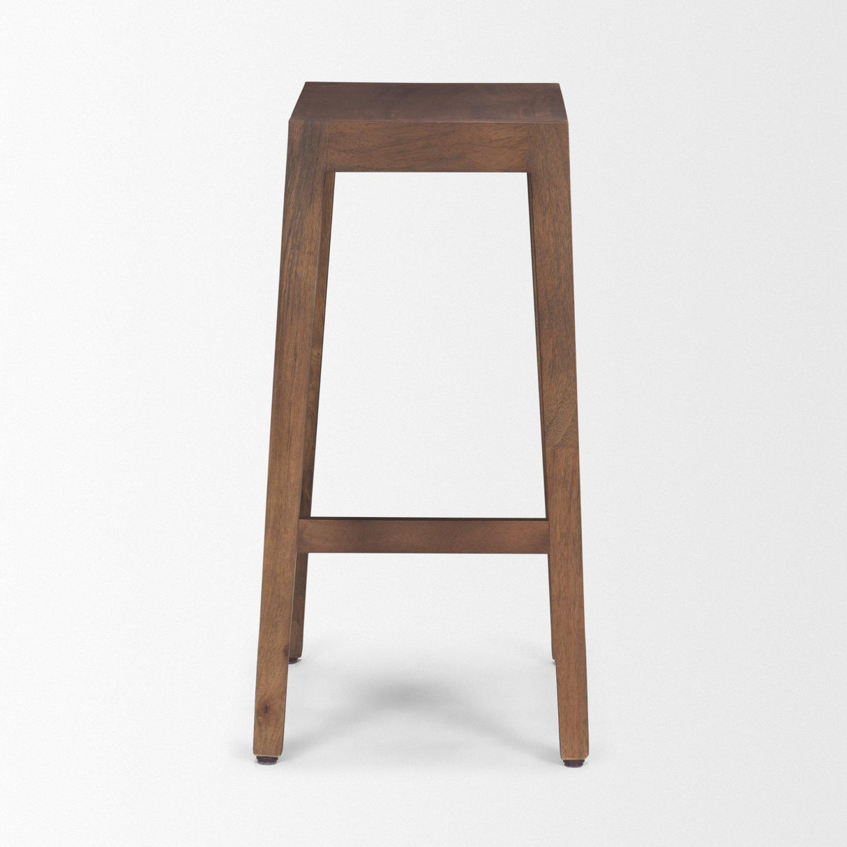 Mercana Colony Medium-Dark Brown Solid Wood Counter Stool