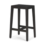 Mercana Colony Black-Brown Solid Wood Counter Stool