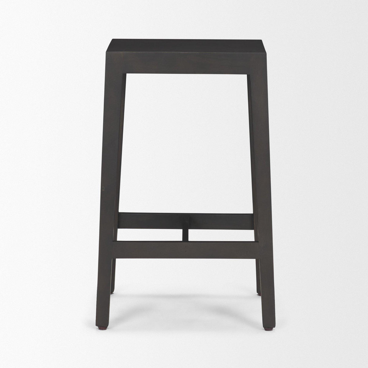 Mercana Colony Black-Brown Solid Wood Counter Stool