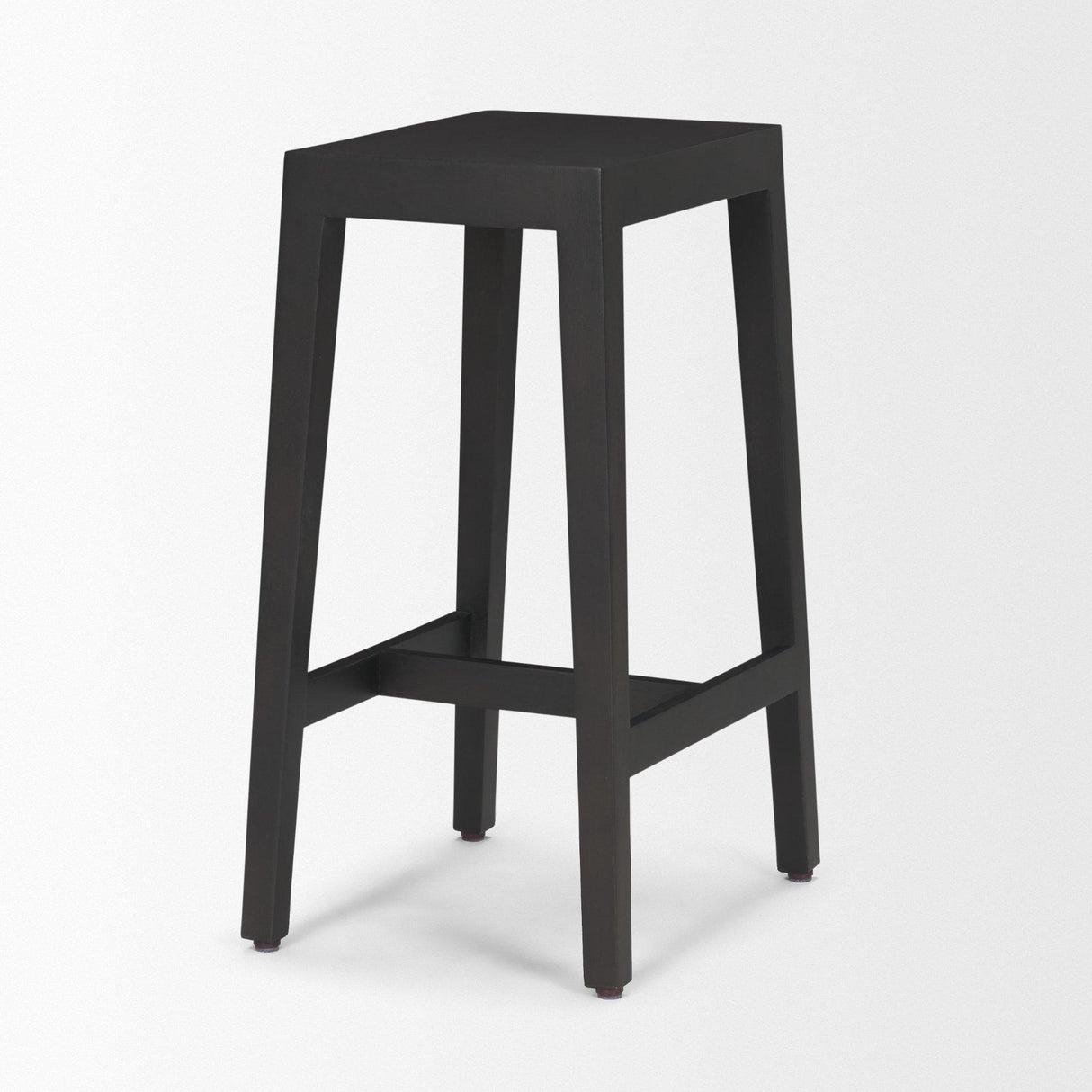 Mercana Colony Black-Brown Solid Wood Counter Stool