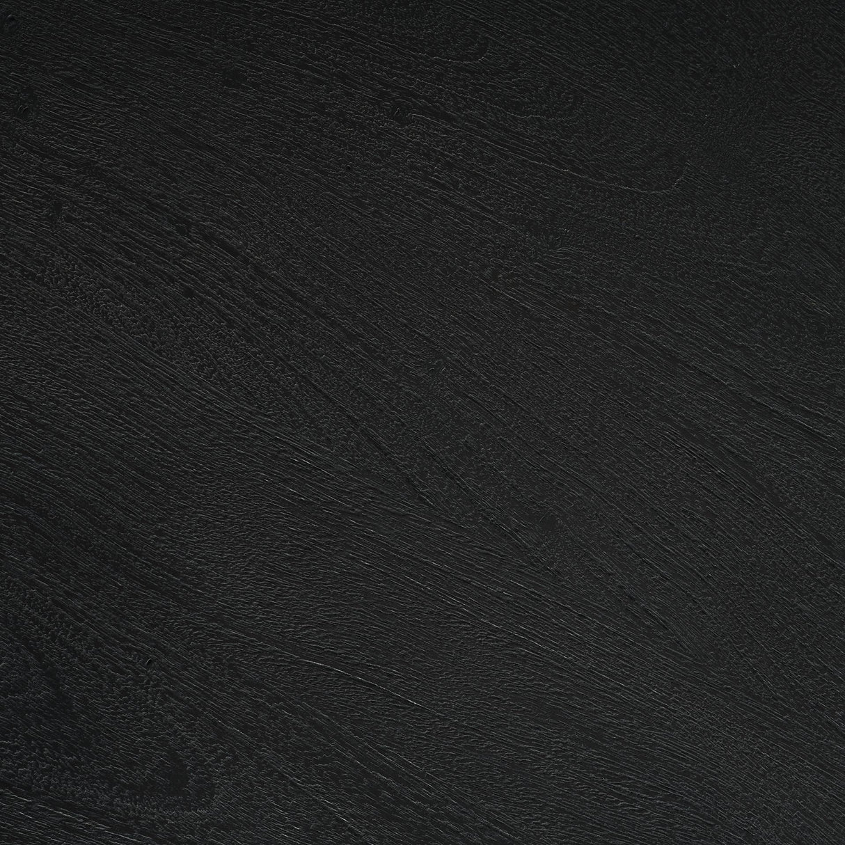 Mercana Sonel Matte Black Wood Pedestal Foyer Table