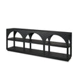 Mercana Bela Large Matte Black Arched Console Table