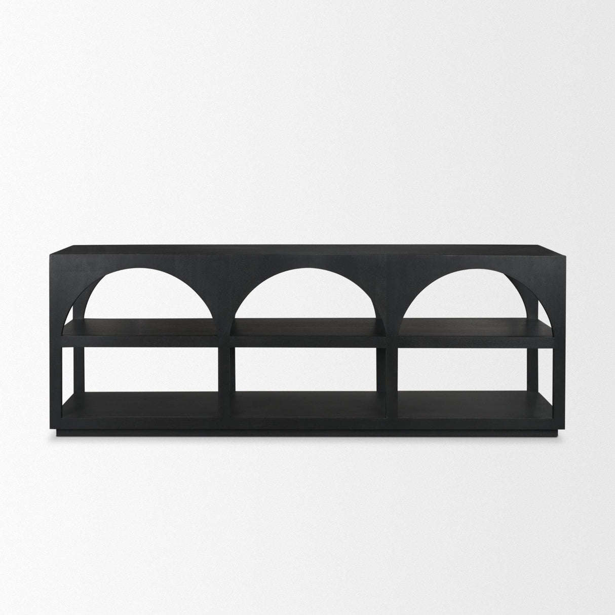 Mercana Bela Large Matte Black Arched Console Table