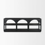 Mercana Bela Large Matte Black Arched Console Table