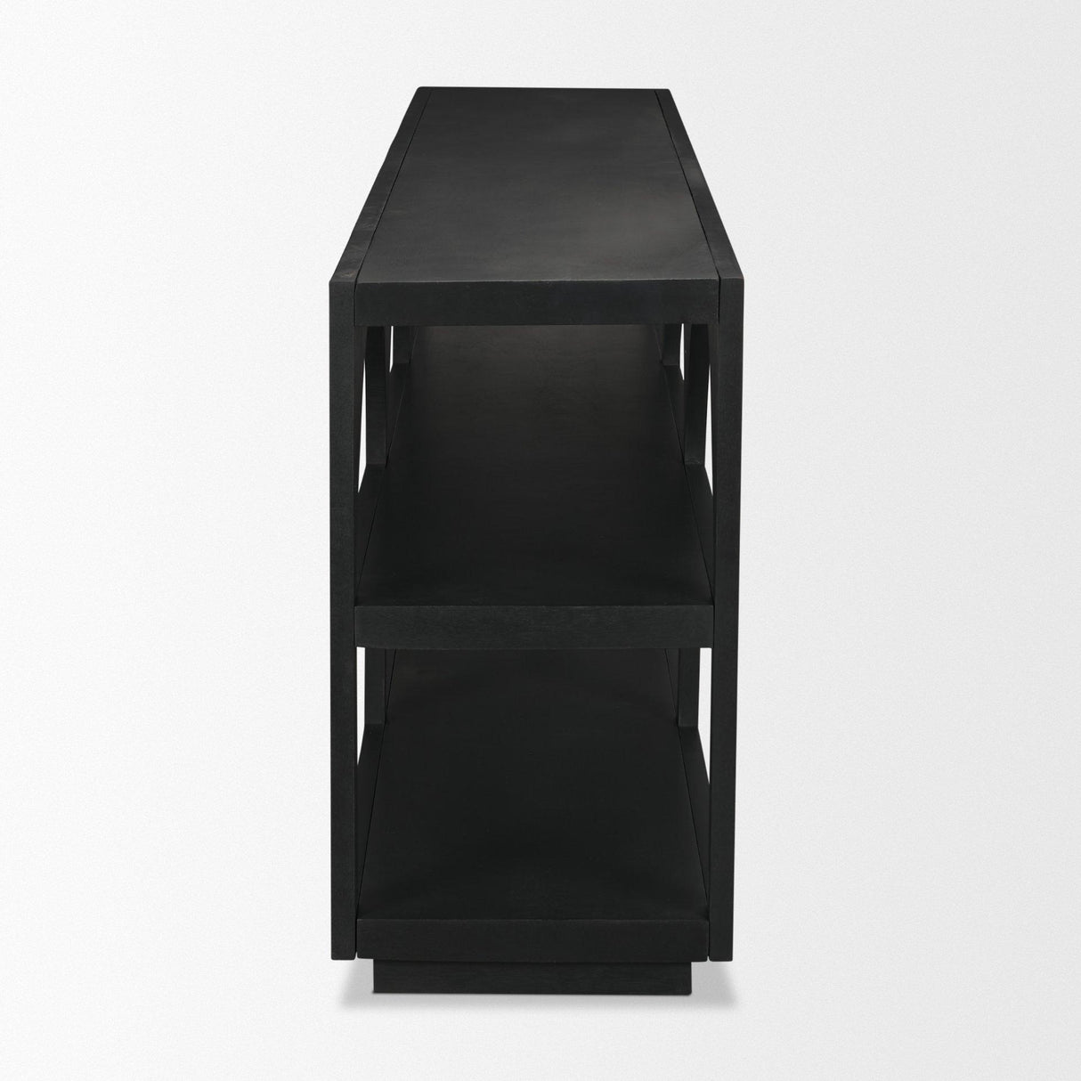 Mercana Bela Large Matte Black Arched Console Table