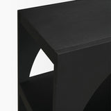 Mercana Bela Large Matte Black Arched Console Table