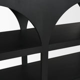 Mercana Bela Large Matte Black Arched Console Table