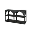 Mercana Bela Small Matte Black Arched Console Table