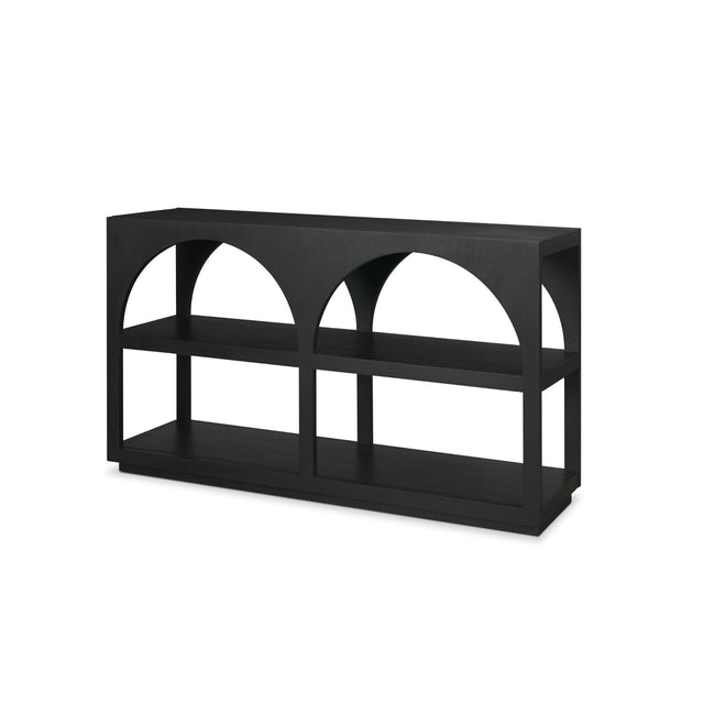 Mercana Bela Small Matte Black Arched Console Table