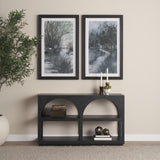 Mercana Bela Small Matte Black Arched Console Table