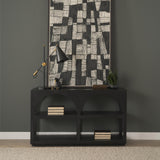 Mercana Bela Small Matte Black Arched Console Table