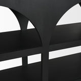Mercana Bela Small Matte Black Arched Console Table
