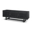 Mercana Grier 65" Black Solid Wood W/ Black Cane Media Console