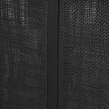 Mercana Grier 84" Black Wood w/ Black Cane Dining Table