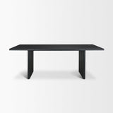 Mercana Grier 84" Black Wood w/ Black Cane Dining Table