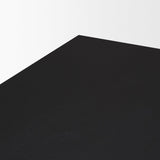 Mercana Grier 84" Black Wood w/ Black Cane Dining Table