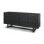 Mercana Grier 72" Black Wood W/ Black Cane Sideboard