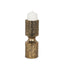 Mercana Akira Small Hammered Gold Metal Pillar Candle Holder