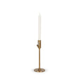 Mercana Chantria Small Solid Natural Brass Adjustable Taper Candle Holder