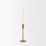 Mercana Chantria Small Solid Natural Brass Adjustable Taper Candle Holder
