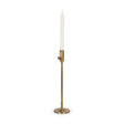Mercana Chantria Large Solid Natural Brass Adjustable Taper Candle Holder