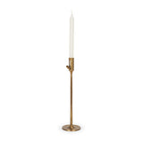 Mercana Chantria Large Solid Natural Brass Adjustable Taper Candle Holder