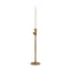 Mercana Chantria Large Solid Natural Brass Adjustable Taper Candle Holder