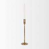Mercana Chantria Large Solid Natural Brass Adjustable Taper Candle Holder