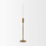 Mercana Chantria Large Solid Natural Brass Adjustable Taper Candle Holder