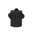 Mercana Deacon Small Matte Black Metal Canister with Sculptural Handles