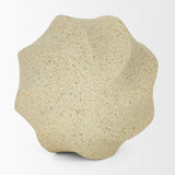 Mercana Imani Large Sculptural Textured Beige Metal Decorative Orb Object