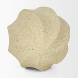 Mercana Imani Large Sculptural Textured Beige Metal Decorative Orb Object