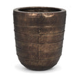 Mercana Aivana Extra Large Antiqued Gold Metal Floor Vase