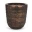Mercana Aivana Extra Large Antiqued Gold Metal Floor Vase