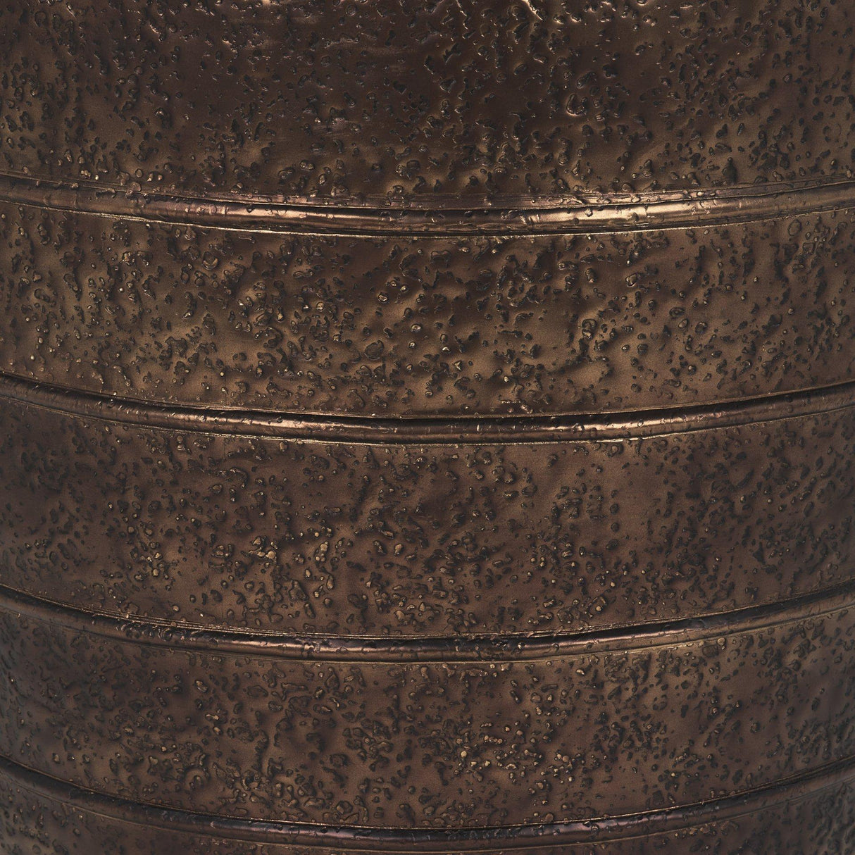 Mercana Aivana Extra Large Antiqued Gold Metal Floor Vase