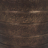 Mercana Aivana Extra Large Antiqued Gold Metal Floor Vase