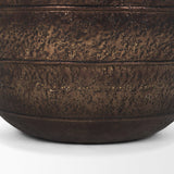Mercana Aivana Extra Large Antiqued Gold Metal Floor Vase