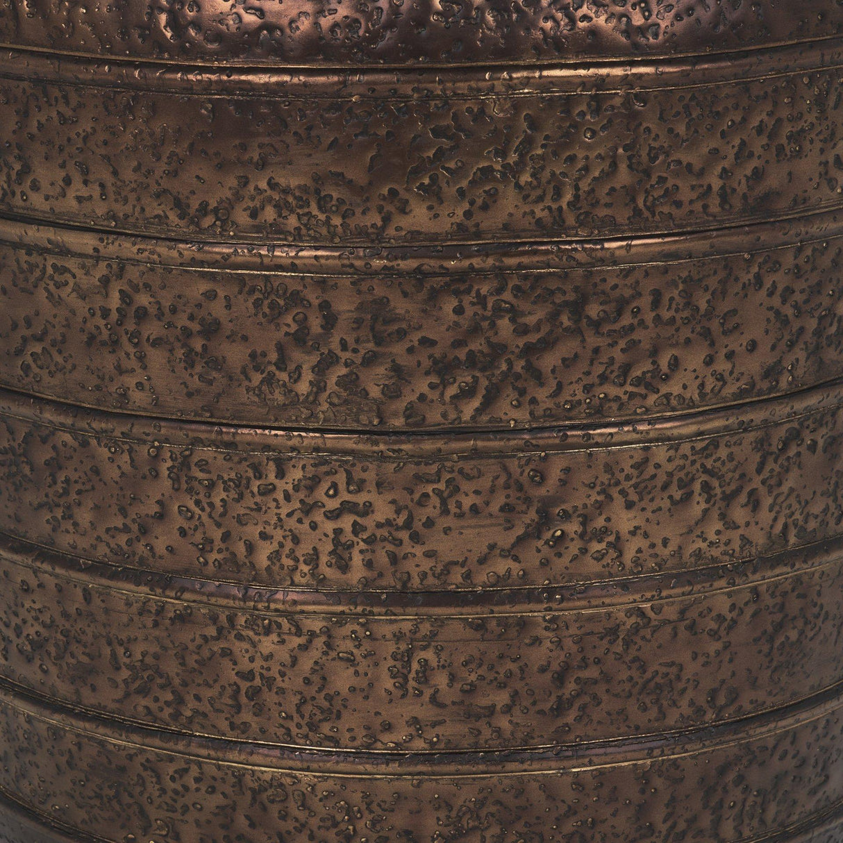 Mercana Aivana Large Antiqued Gold Metal Floor Vase