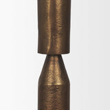 Mercana Declan Antiqued Brass Cast Metal Taper Candle Holder
