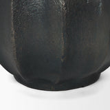 Mercana Anya Matte Black Scalloped Petal Cast Metal Jug