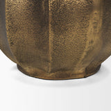 Mercana Anya Antiqued Brass Scalloped Petal Cast Metal Jug