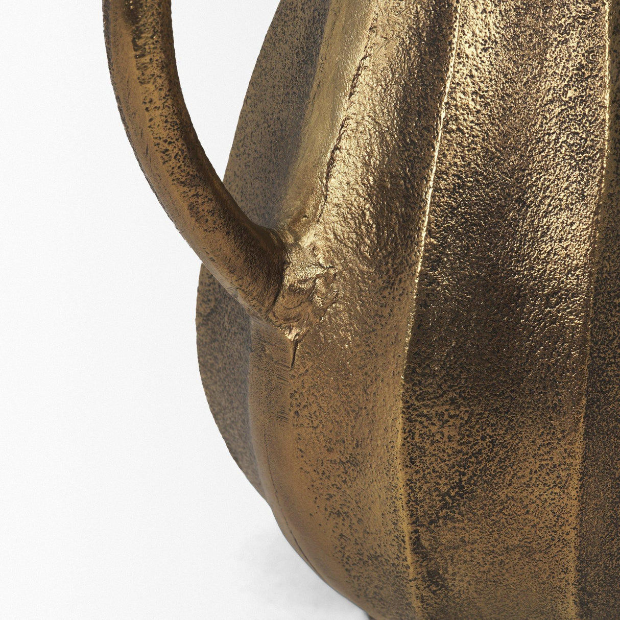 Mercana Anya Antiqued Brass Scalloped Petal Cast Metal Jug